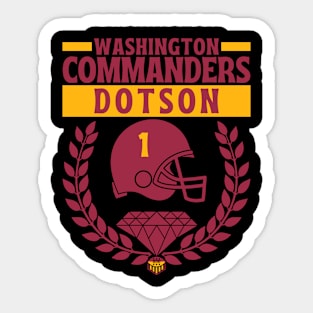 Washington Commanders Dotson 1 Edition 2 Sticker